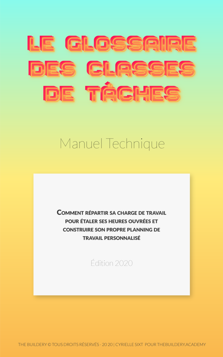 Le manuel pédagogique qui rassemble tout les types de tâches pour planifier au mieux ses journées. Disponible à 5€.